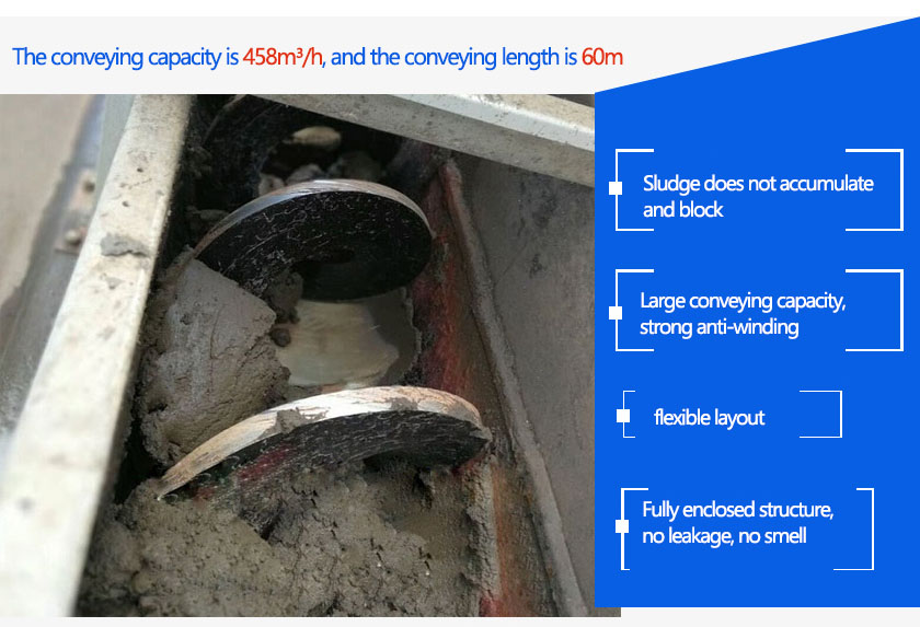 Features of Sludge Shaftless Screw Conveyor