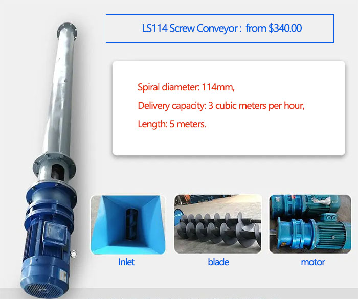 LS114 Screw Conveyor price