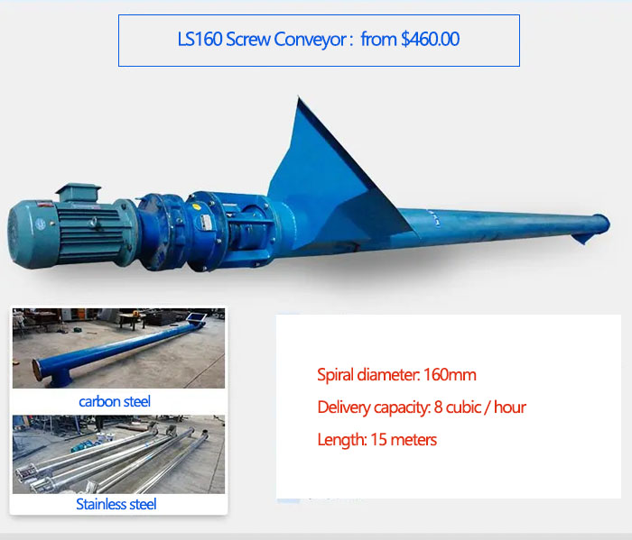 LS160 Screw Conveyor price