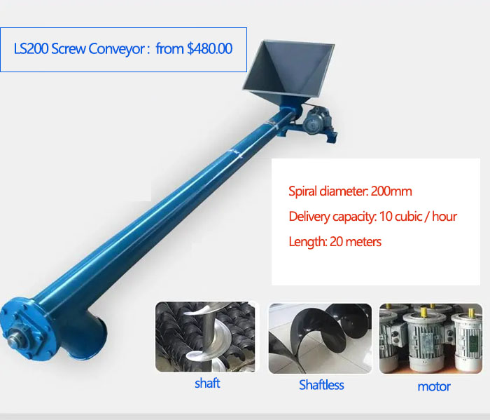 LS200 Screw Conveyor price