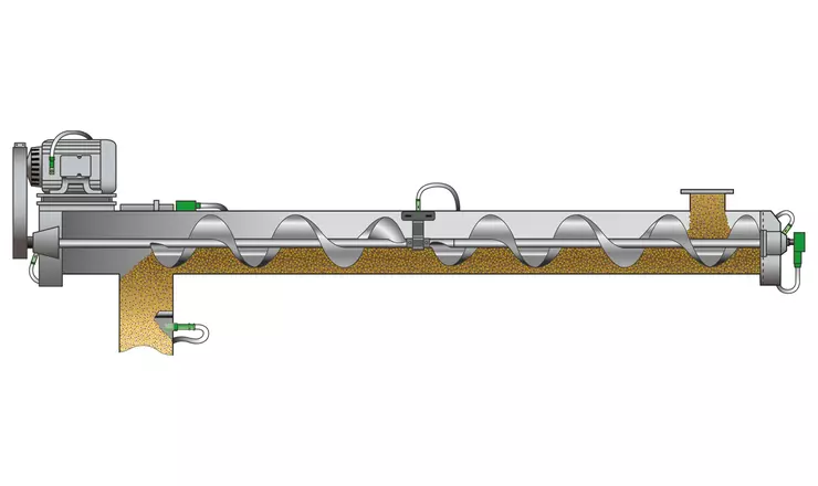 Large Screw Conveyor Principles diagram