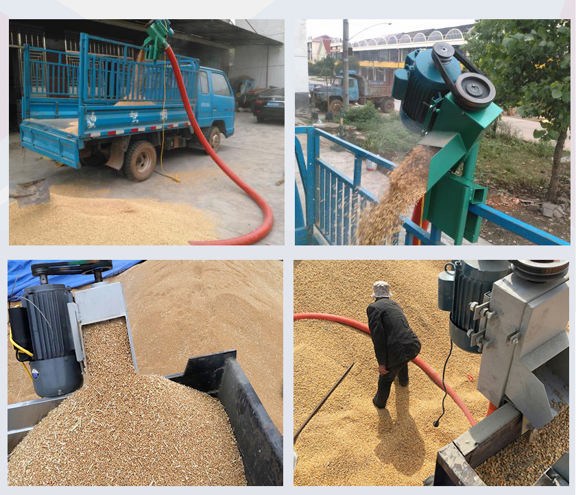 Vehicle-mounted Grain Suction Machine Application