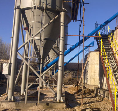 Vertical conveying of dry cement